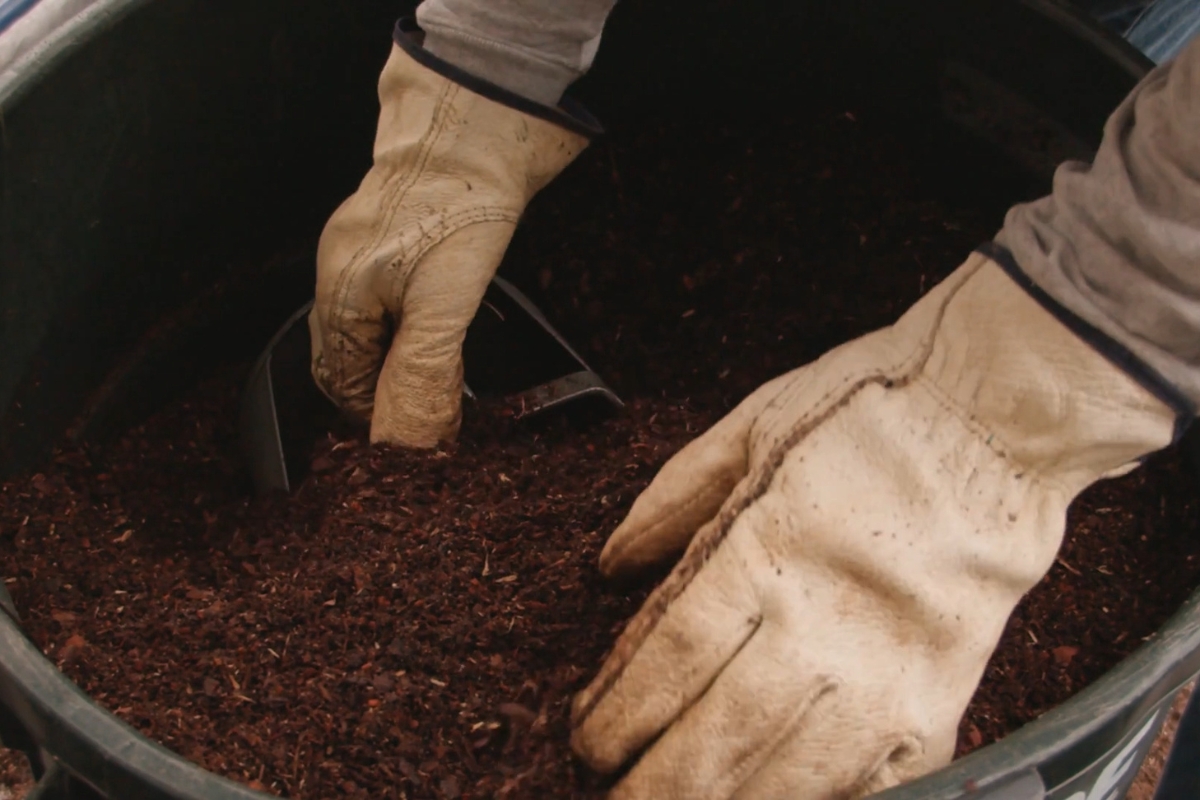 prikaz kompostiranog zemljišta